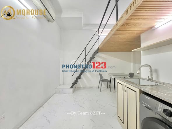 Phòng Trọ Gác Cao Gần Q1, Q2 ngay Ngã Tư Hàng Xanh có Máy Giặt Riêng Full NT 30m2 ở Nguyễn Gia Trí