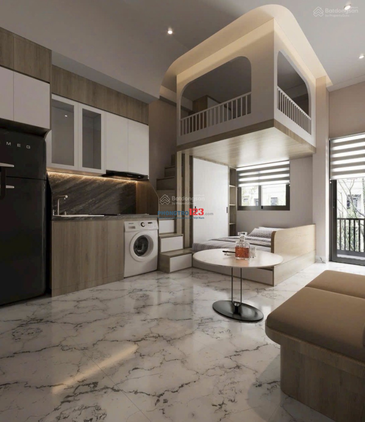 CĂN HỘ FULL NỘI THẤT BAN CÔNG NGAY ETOWN CỘNG HOÀ