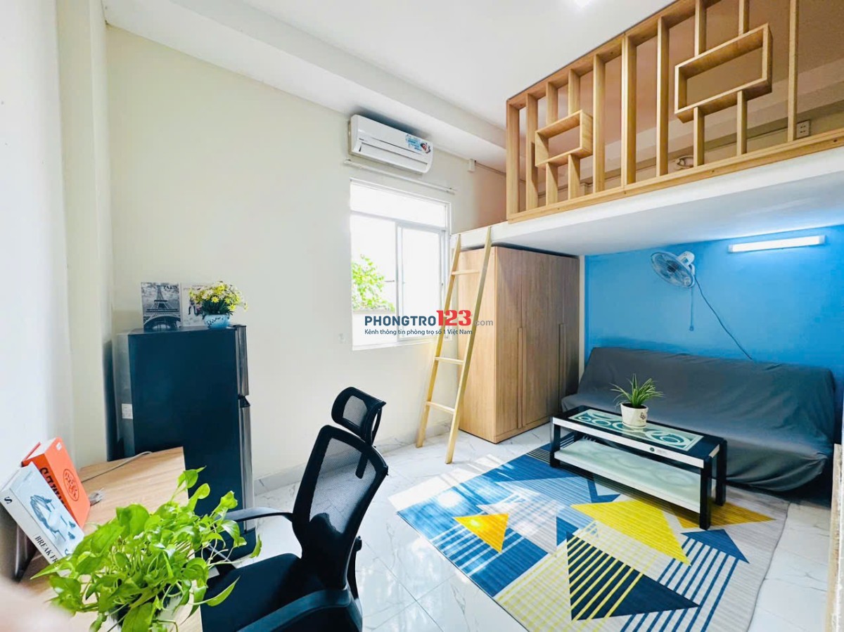 PHÒNG TRỌ GÁC LỬNG CÓ CỬA SỔ THOÁNG MÁT NGAY TRƯƠNG CÔNG ĐỊNH GẦN K300 ETOWN