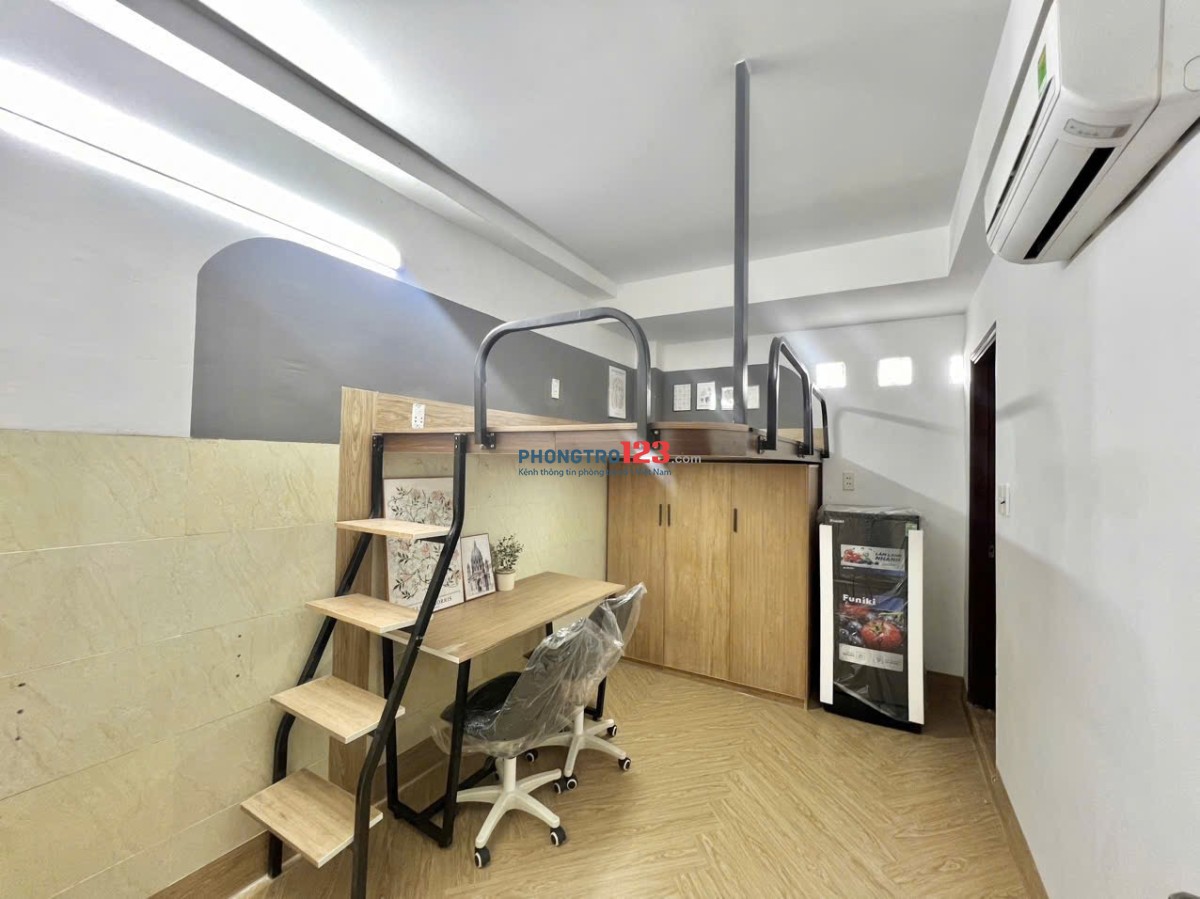 Cho thuê phòng trọ có gác 25m2 ở ngay công viên Hoàng Văn Thụ