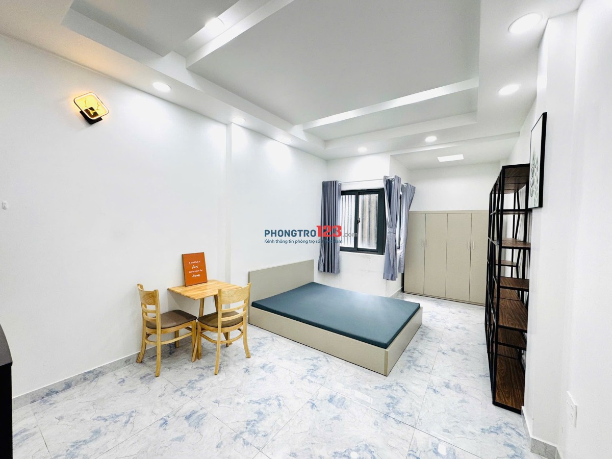 CHO THUÊ CĂN HỘ STUDIO FULL NỘI THẤT MÁY GIẶT RIÊNG NGAY TRUNG TÂM QUẬN TÂN BÌNH