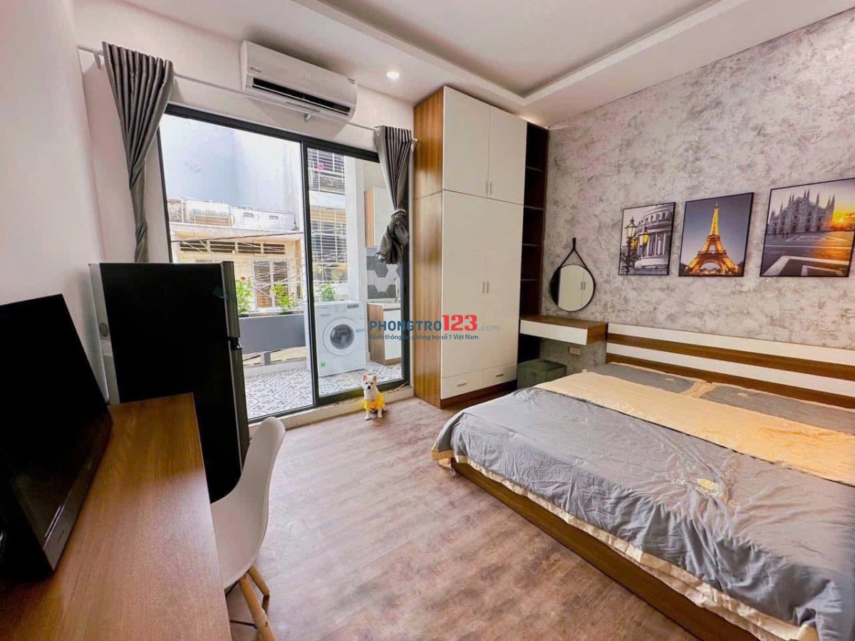 Căn Hộ 1PN Full Nội Thất Ngay Tân Bình – Ban Công Siêu Đẹp, 3 Phút Tới Sân Bay! Giá Tốt