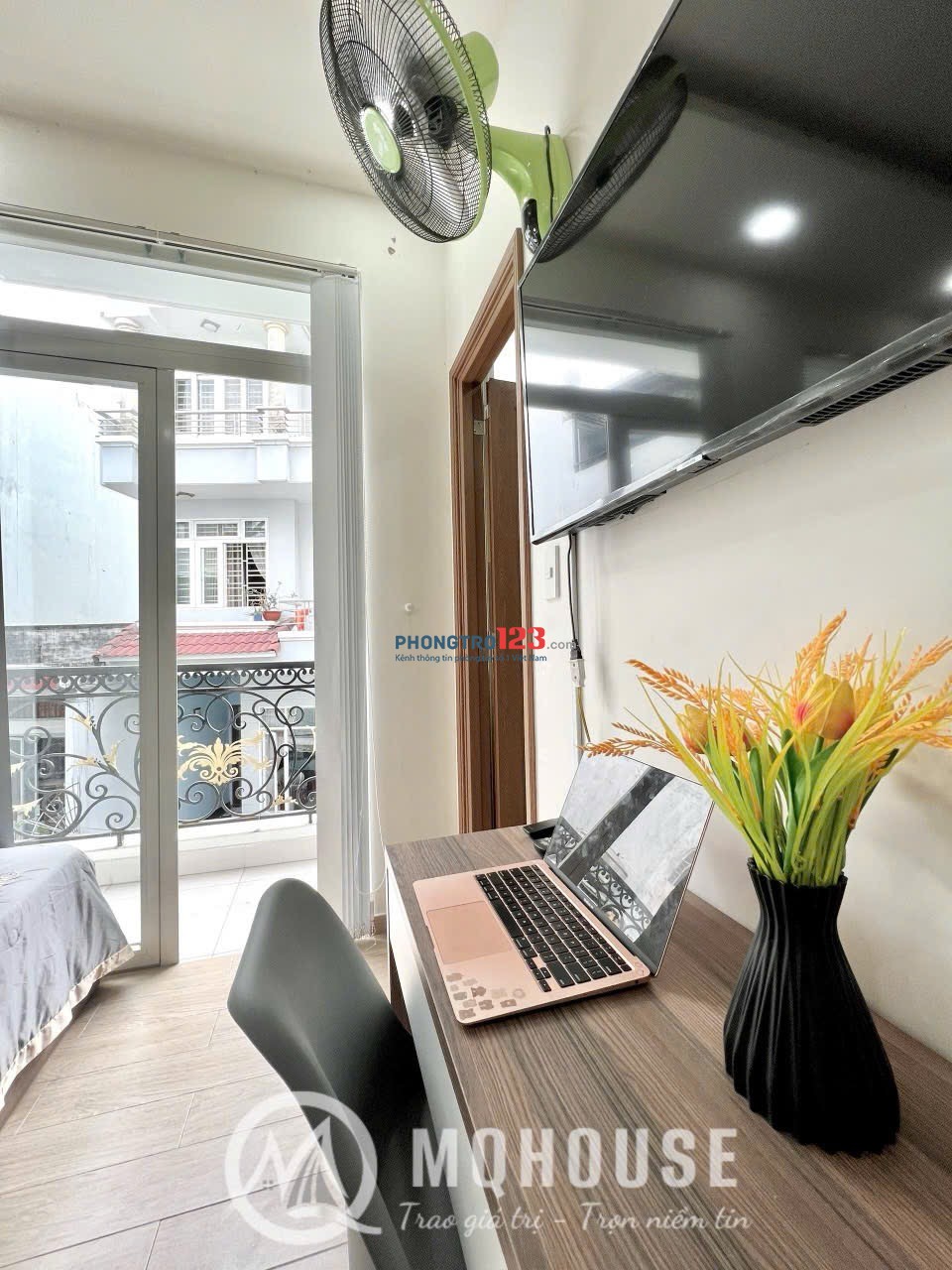  Căn Hộ 1PN Full Nội Thất Tân Bình – Ban Công Đẹp, Giá Tốt – 3 Phút Tới Sân Bay! Xem Là Muốn Thuê