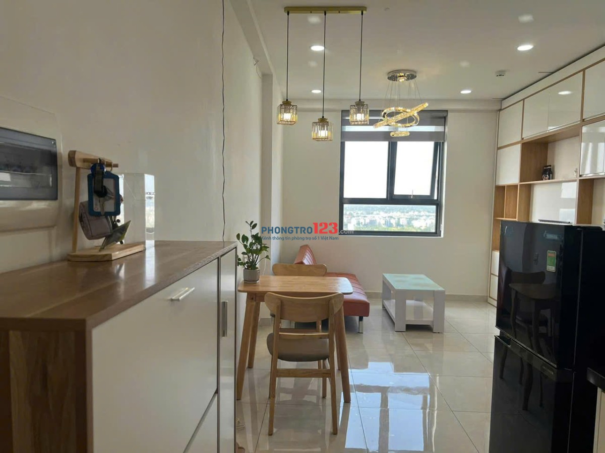 Chung cư Thế Kỉ 2, Ung Văn Khiêm, BT: 40m2, 1p ngủ, full nội thất, 6tr5/th