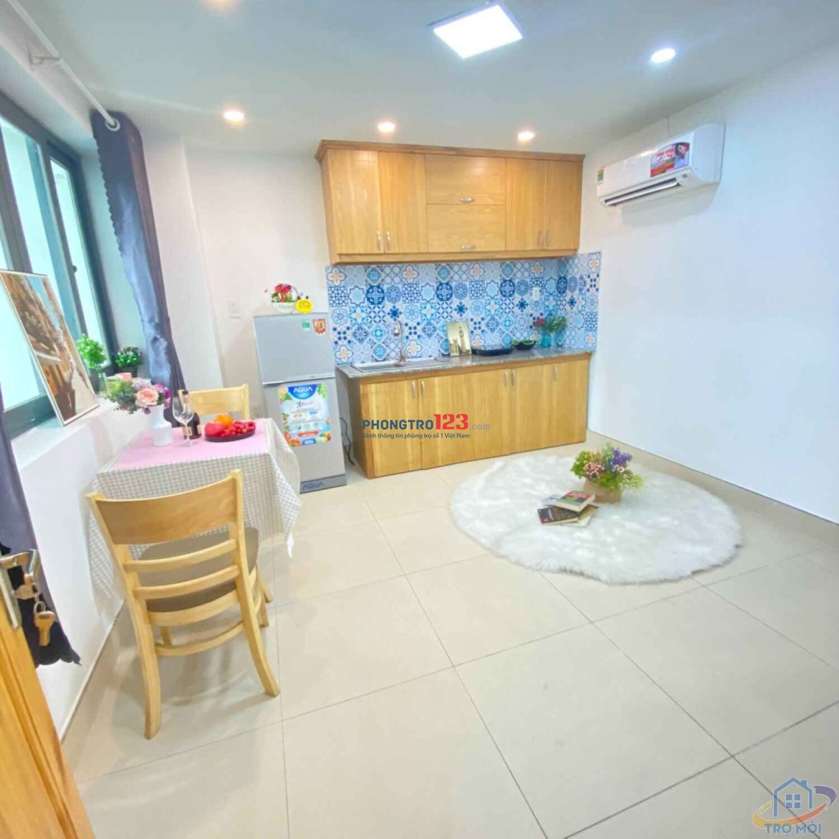 Phòng cho thuê có 1 phòng ngủ, 1 P.Khách => Lì xì giảm 40%