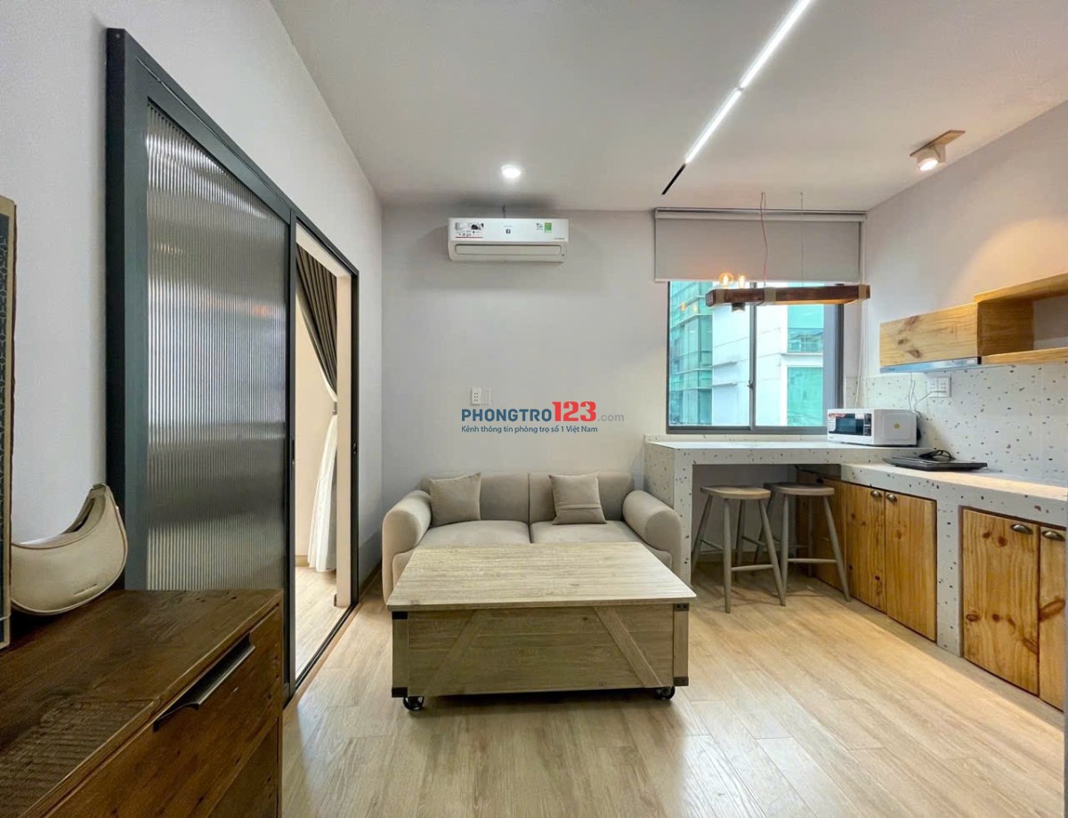 Cho thuê Căn hộ dịch vụ Nguyễn Thiện Thuận 1PN 55m2 mới trống