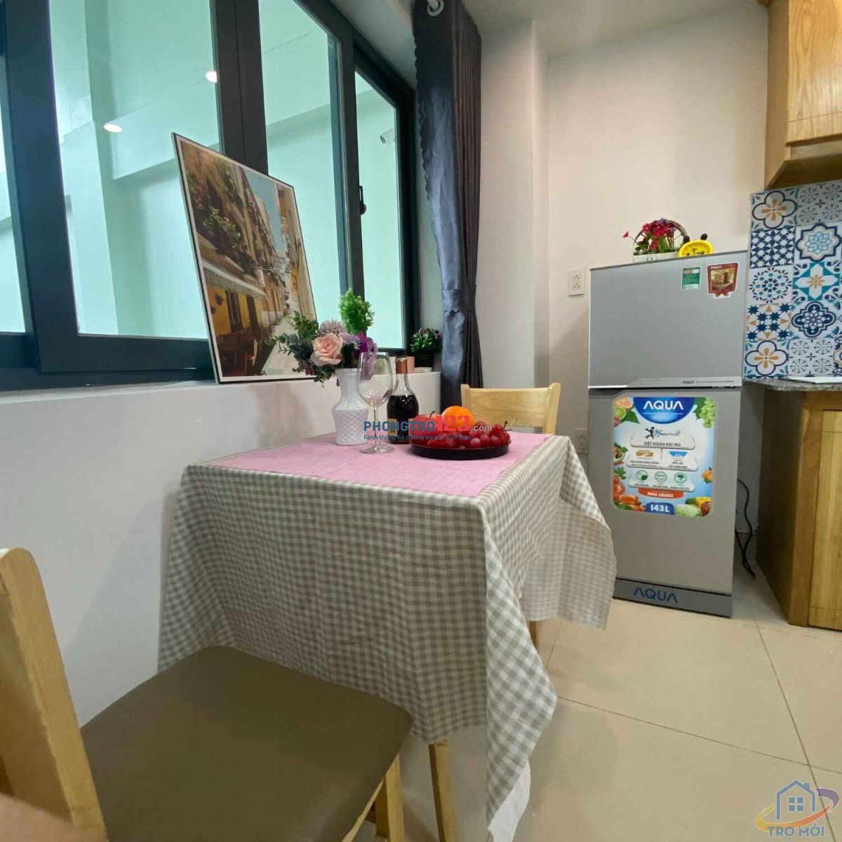 Phòng cho thuê có 1 phòng ngủ, 1 P.Khách => Lì xì giảm 40%