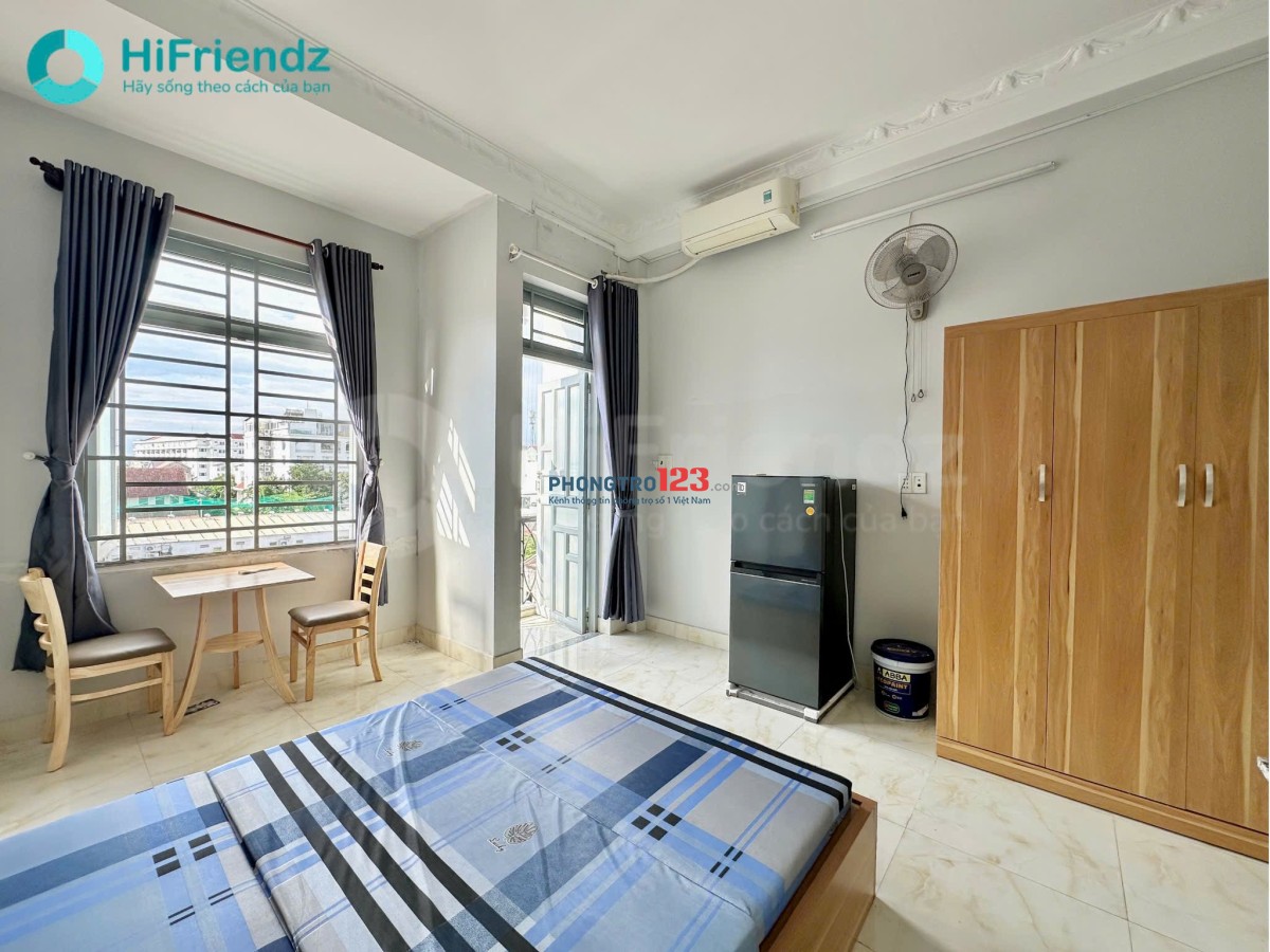 Cho thuê phòng full nội thất máy giặt riêng, Ban công view thoáng, ngay Gần Cầu SG
