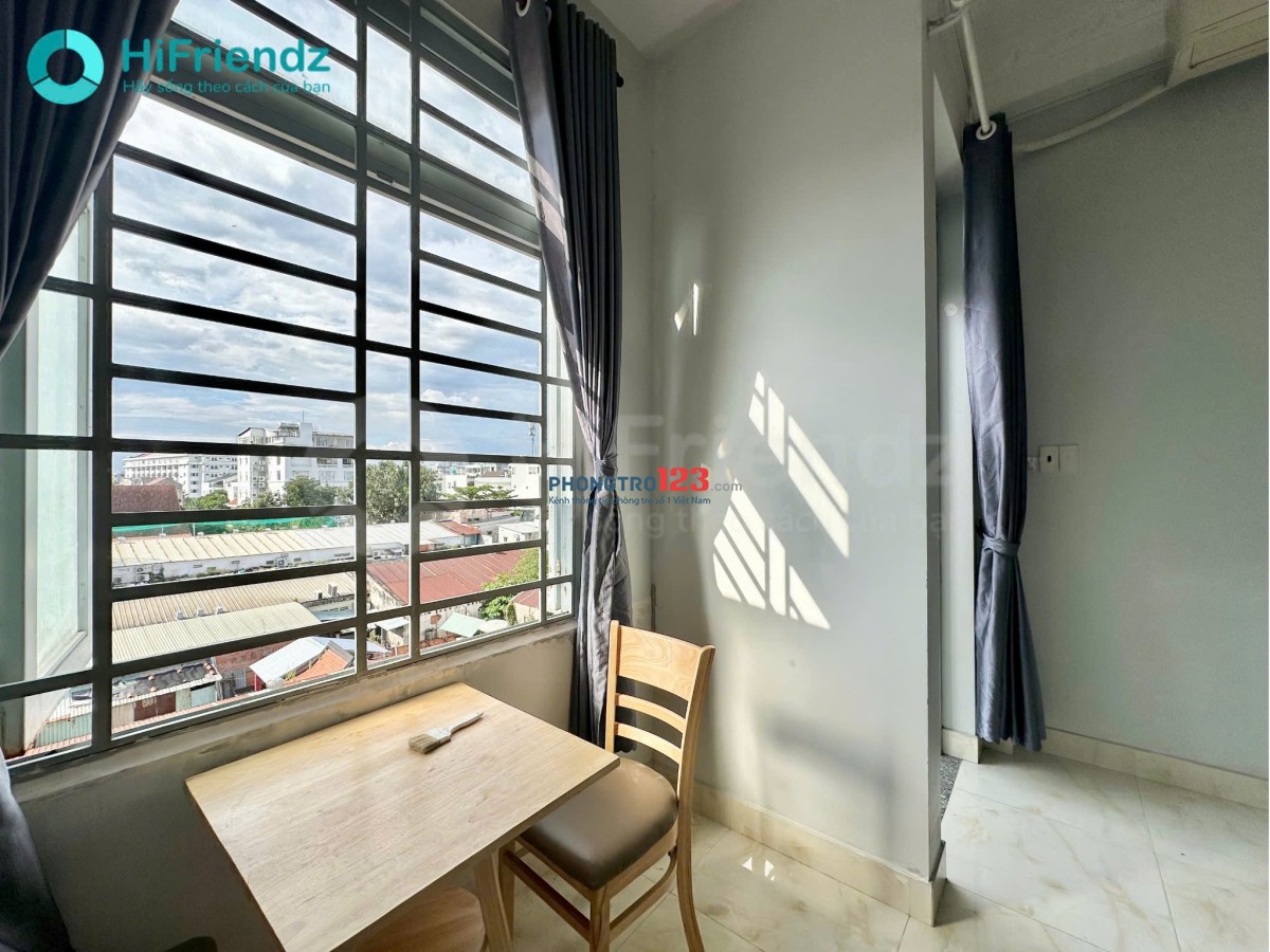 Cho thuê phòng full nội thất máy giặt riêng, Ban công view thoáng, ngay Gần Cầu SG