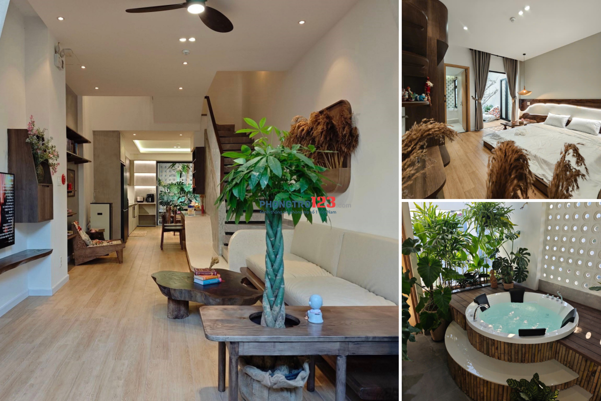 Cho thuê nhà nguyên căn 4PN có bể sục đầy đủ nội thất gần Lotte phù hợp kinh doanh hoặc ở cũng được