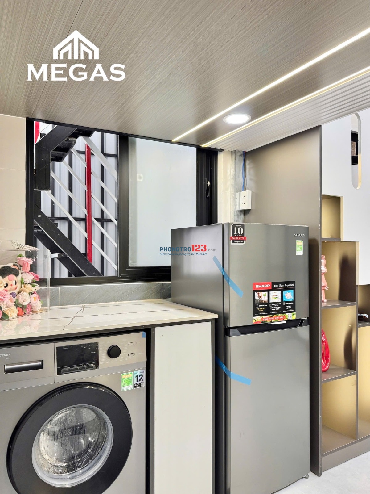 KHAI TRƯƠNG NHÀ MỚI KENG, NGAY CẦU CÔNG LÝ, HOÀNG SA TRƯỜNG CÓ MÁY GIẶT RIÊNG, GIÁ TỐT