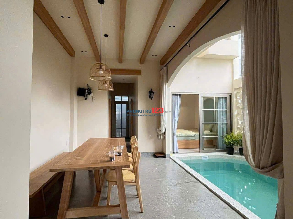 CHO THUÊ NHÀ NGUYÊN CĂN CÓ HỒ BƠI 4 PHÒNG NGỦ FULL NỘI THẤT VỊ TRÍ ĐẸP KHU ĐÔ THỊ FPT ĐÀ NẴNG