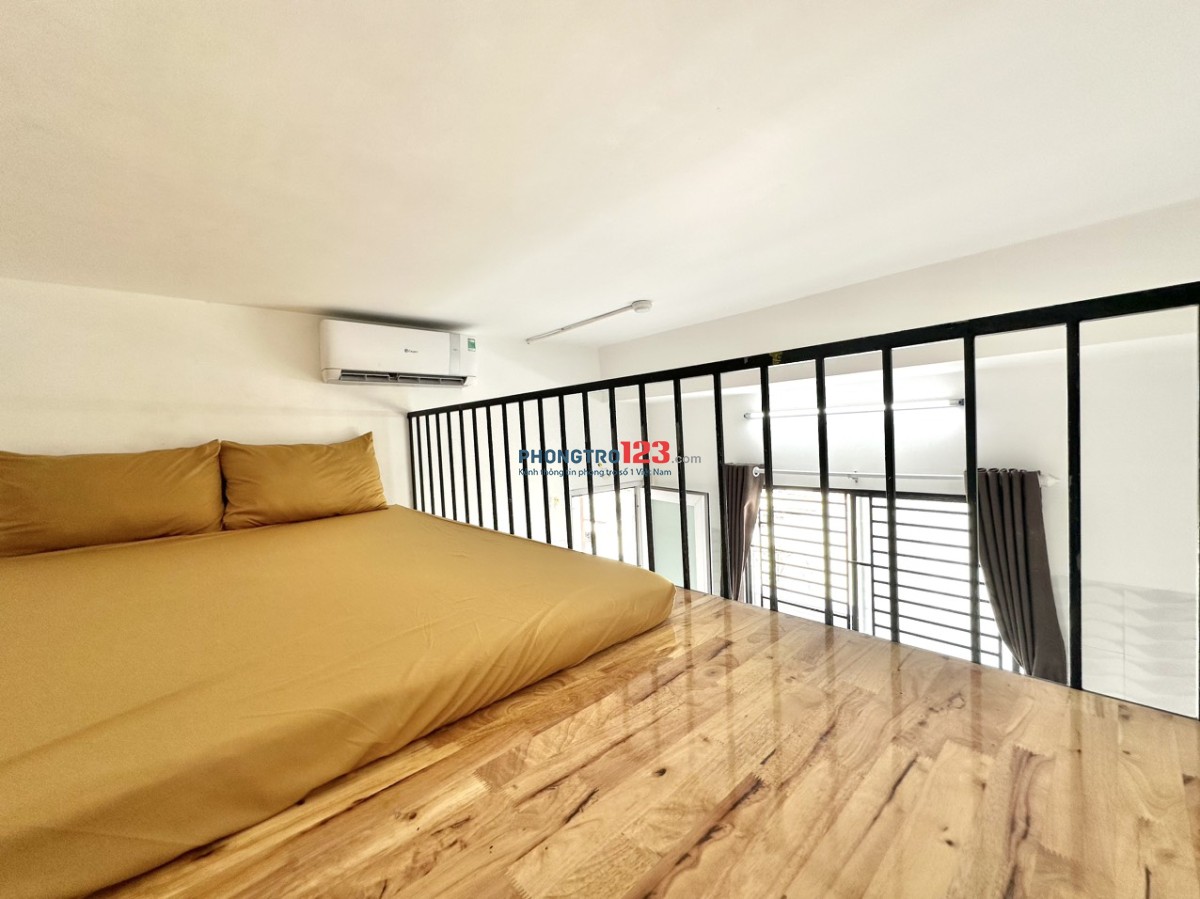 PHÒNG GÁC LỮNG BAN CÔNG 25m2 FULL TIỆN NGHI LÝ THƯỜNG KIỆT NGAY LỮ GIA