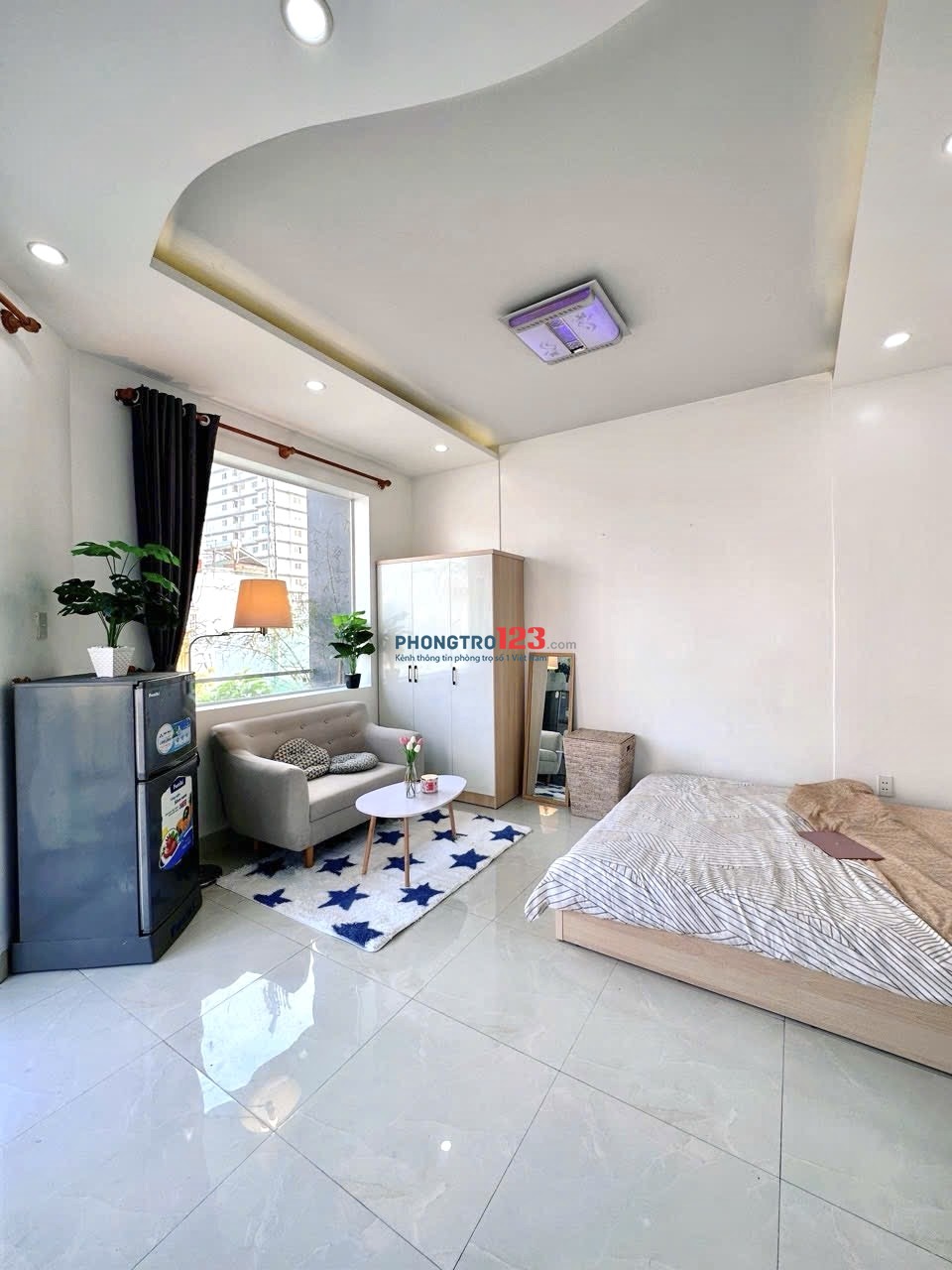 Phòng Cho Thuê Full Nội Thất Ban Công View Đẹp 35m2 Ngay Sát Lê Quang Định, Gần Q3, Q1, Chợ Bà Chiểu