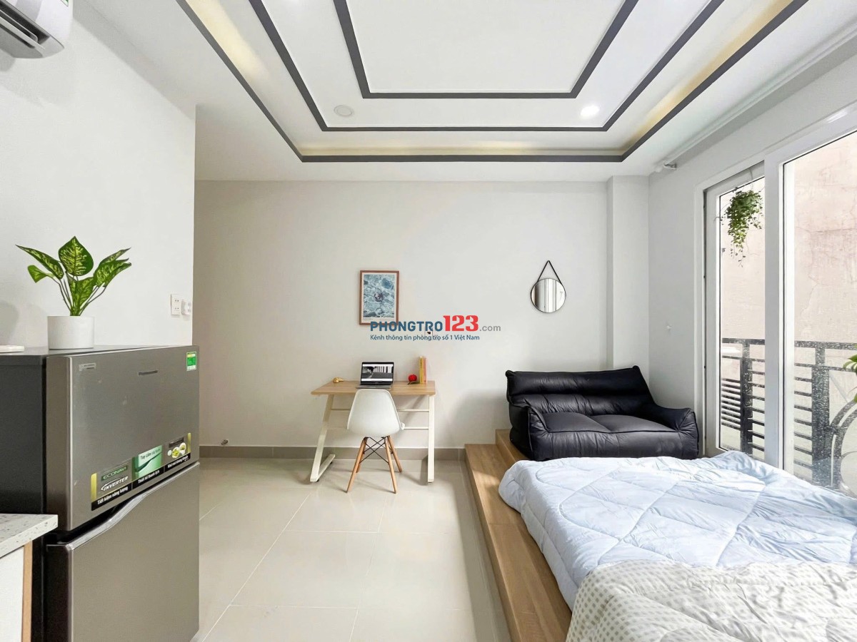CHO THUÊ STUDIO FULL NỘI THẤT – BAN CÔNG ĐẸP – 40m2 | ĐỒNG ĐEN, TÂN BÌNH