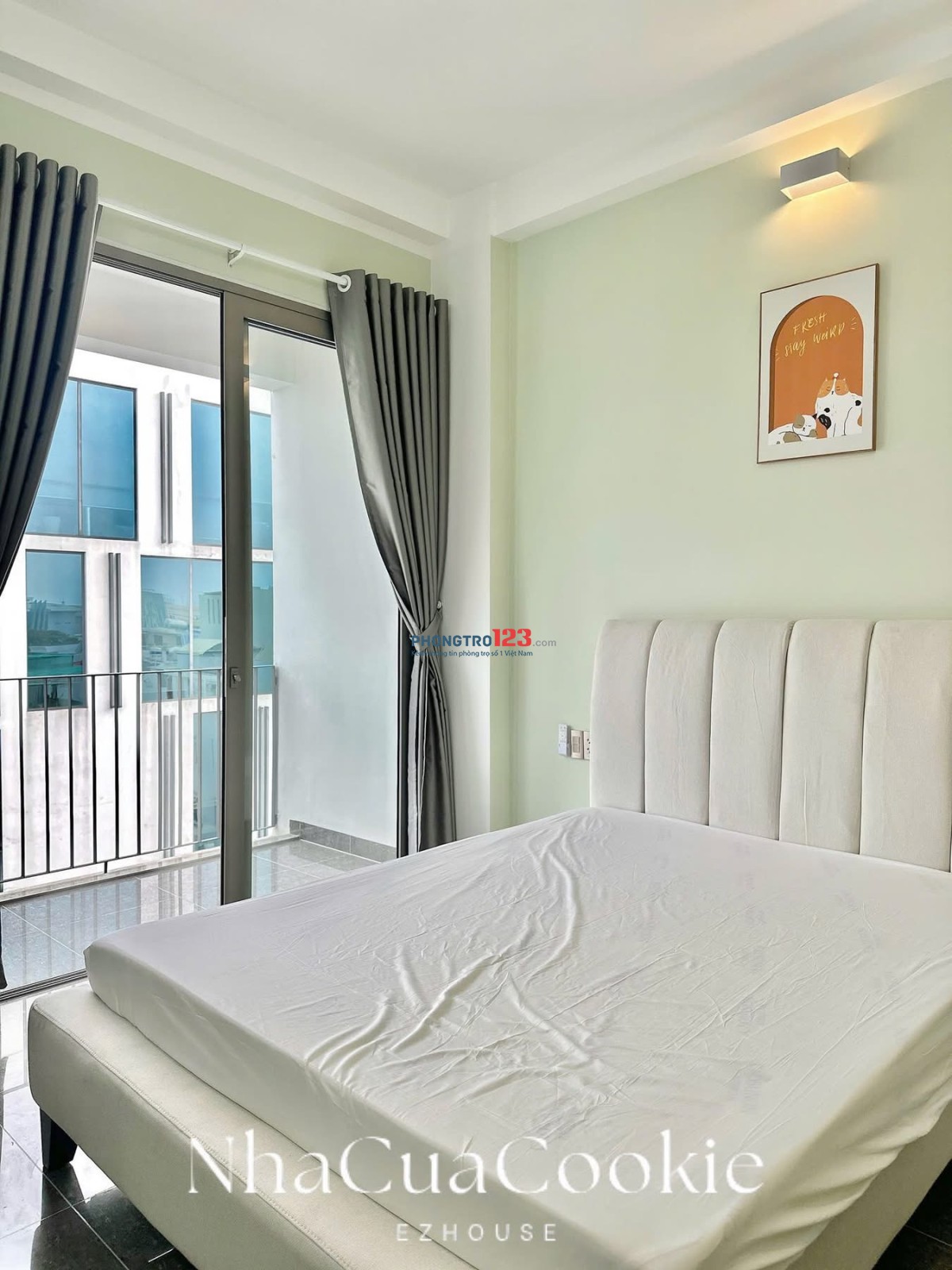 CHO THUÊ CĂN HỘ STUDIO TÁCH BẾP – BAN CÔNG – KHÓA VÂN TAY – VIEW ĐẸP