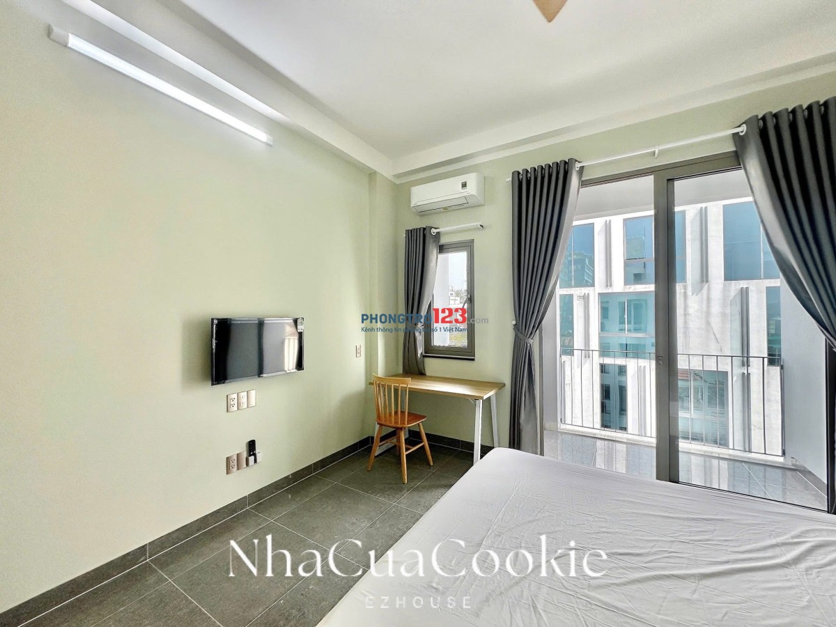 CHO THUÊ CĂN HỘ STUDIO TÁCH BẾP – BAN CÔNG – KHÓA VÂN TAY – VIEW ĐẸP