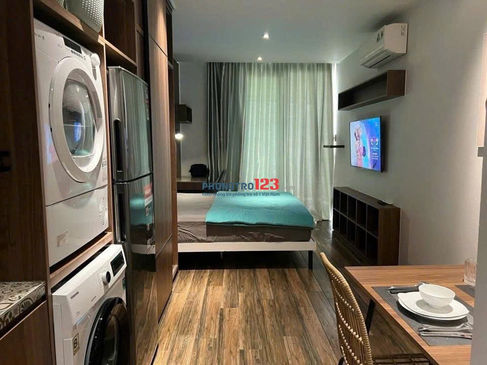  Cho Thuê Căn Hộ Studio Ban Công – Full Nội Thất – Máy Giặt & Máy Sấy Riêng – Gần Cv Hoàng văn thụ