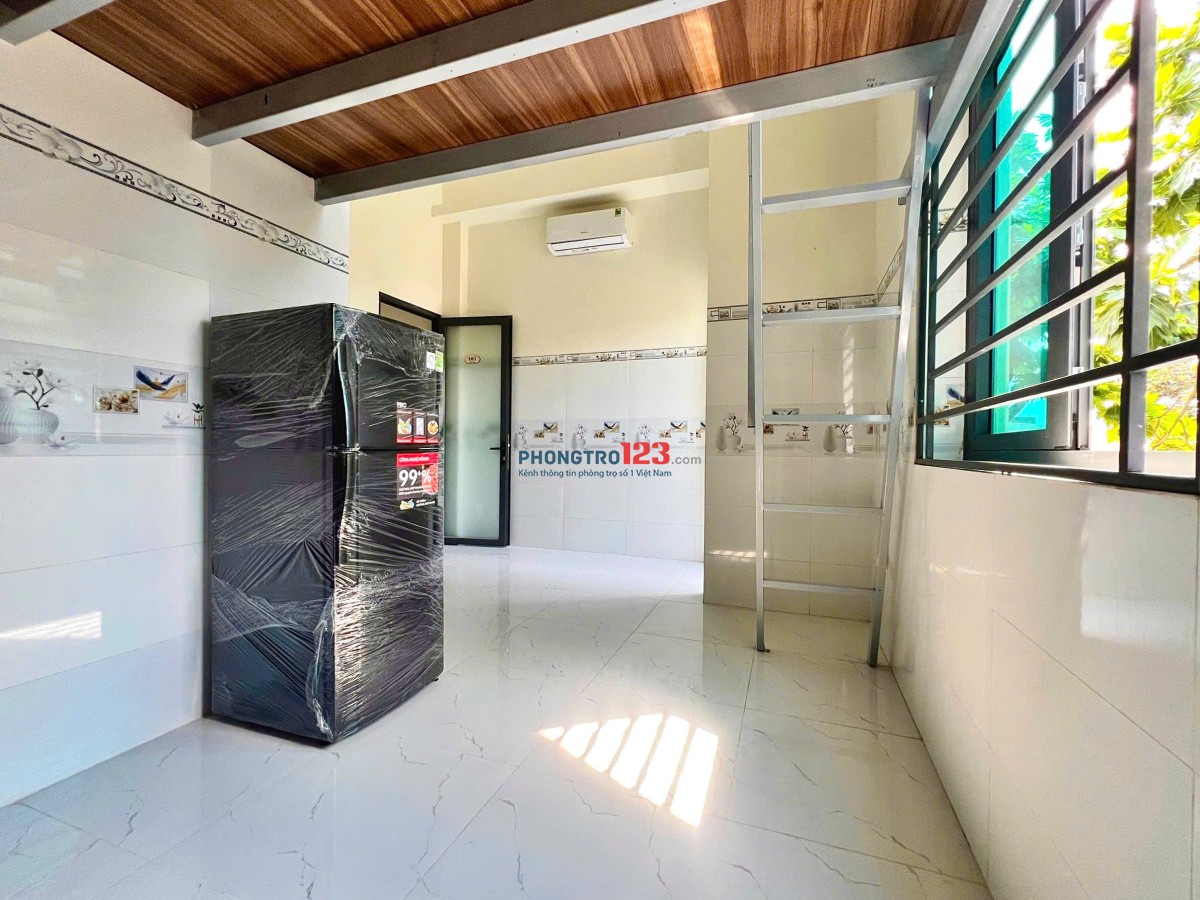 Siêu hot! Phòng trọ mới xây, có gác, full nội thất cao cấp, có chỗ xe điện+sạc thoải mái