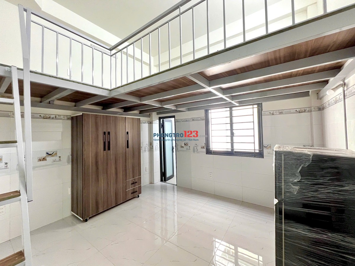 Siêu hot! Phòng trọ mới xây, có gác, full nội thất cao cấp, có chỗ xe điện+sạc thoải mái