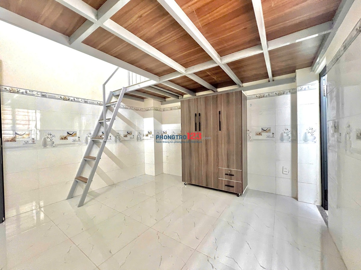 Siêu hot! Phòng trọ mới xây, có gác, full nội thất cao cấp, có chỗ xe điện+sạc thoải mái