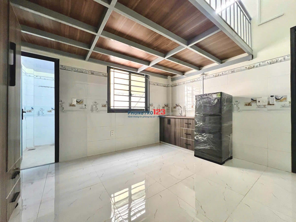 Siêu hot! Phòng trọ mới xây, có gác, full nội thất cao cấp, có chỗ xe điện+sạc thoải mái