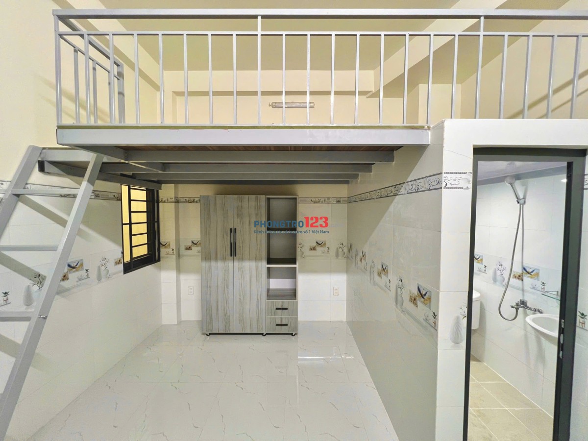 Siêu hot! Phòng trọ mới xây, có gác, full nội thất cao cấp, có chỗ xe điện+sạc thoải mái