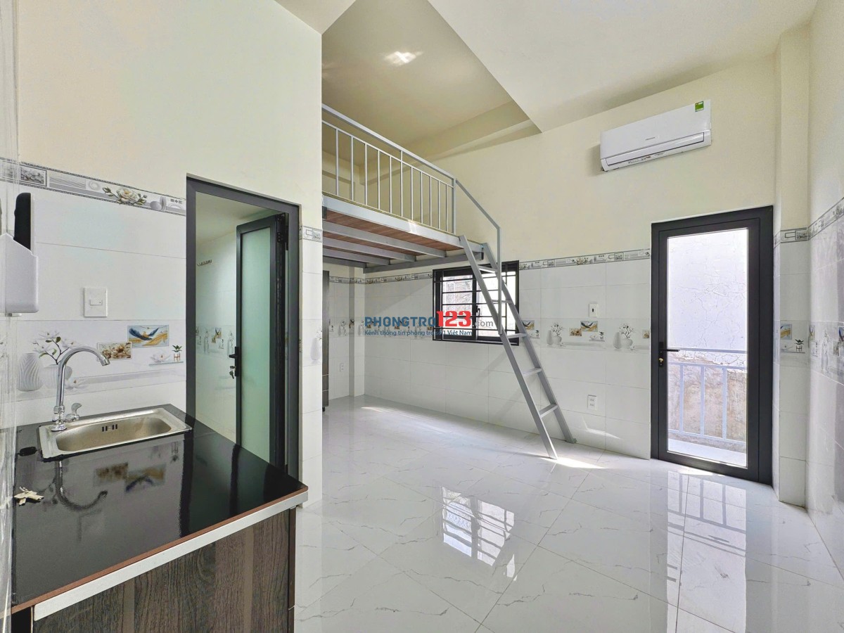 Siêu hot! Phòng trọ mới xây, có gác, full nội thất cao cấp, có chỗ xe điện+sạc thoải mái