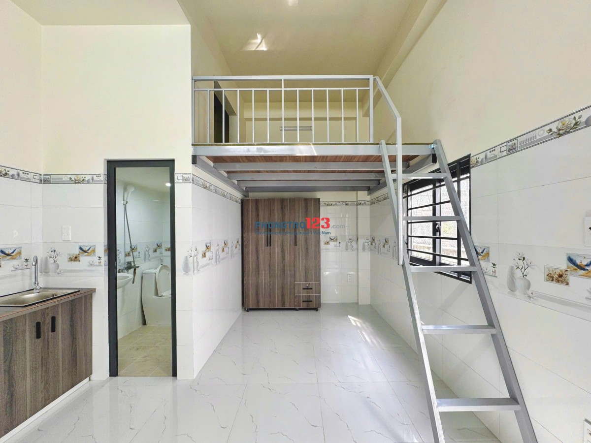 Siêu hot! Phòng trọ mới xây, có gác, full nội thất cao cấp, có chỗ xe điện+sạc thoải mái