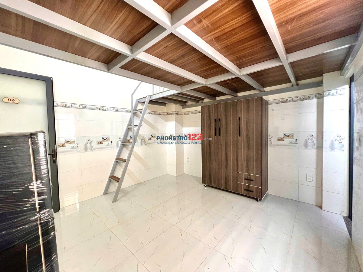 Siêu hot! Phòng trọ mới xây, có gác, full nội thất cao cấp, có chỗ xe điện+sạc thoải mái