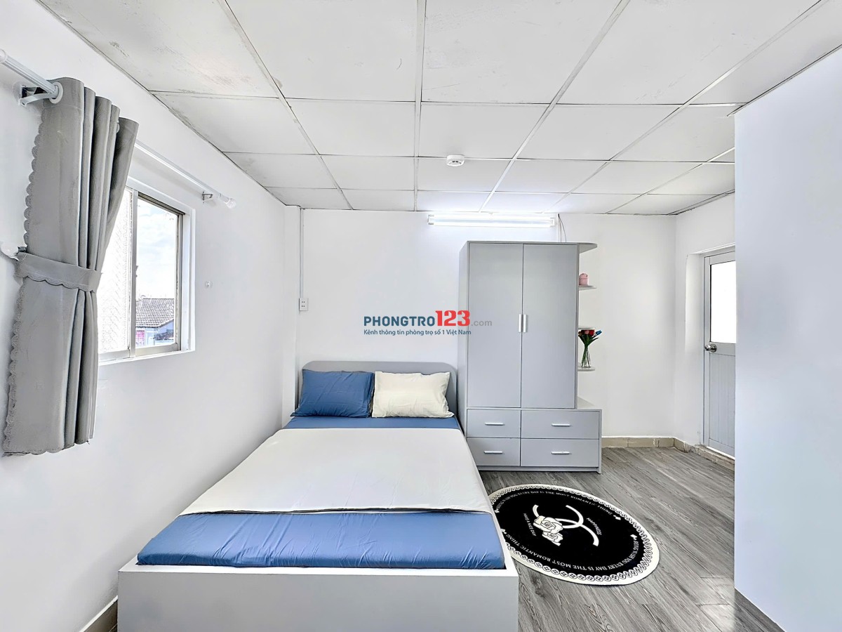 Cho Thuê Phòng Cửa Sổ Trời - Mới 100% - Nội Thất Cơ Bản - Ngay Chợ Bà Chiểu - Mặt Tiền Vũ Tùng