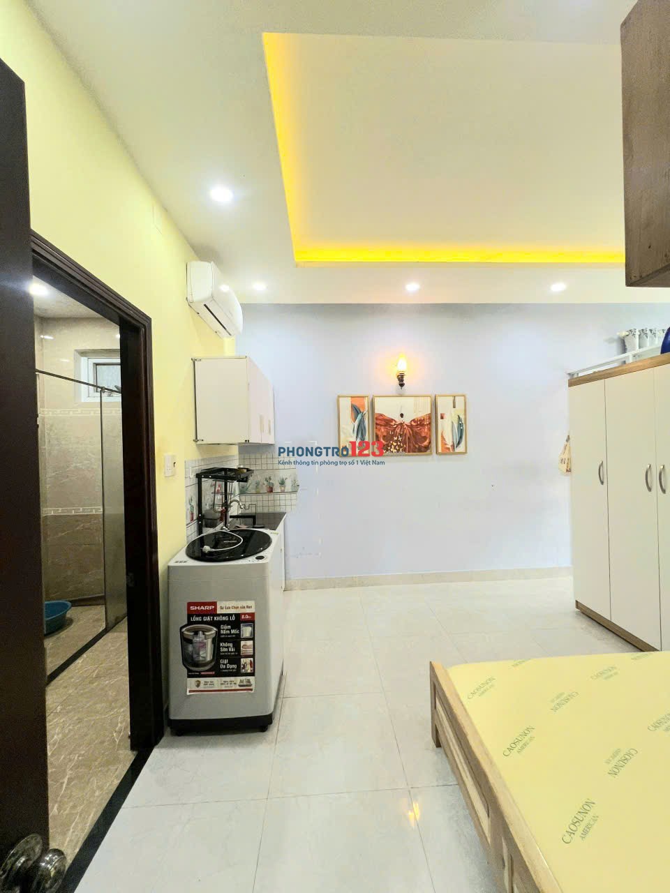 CHO THUÊ CĂN HỘ - 2PN CỬA SỔ LỚN, MÁY GIẶT RIÊNG, NGAY KHU ẨM THỰC PHAN XÍCH LONG