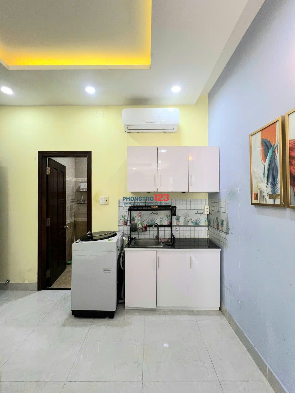 CHO THUÊ CĂN HỘ - 2PN CỬA SỔ LỚN, MÁY GIẶT RIÊNG, NGAY KHU ẨM THỰC PHAN XÍCH LONG