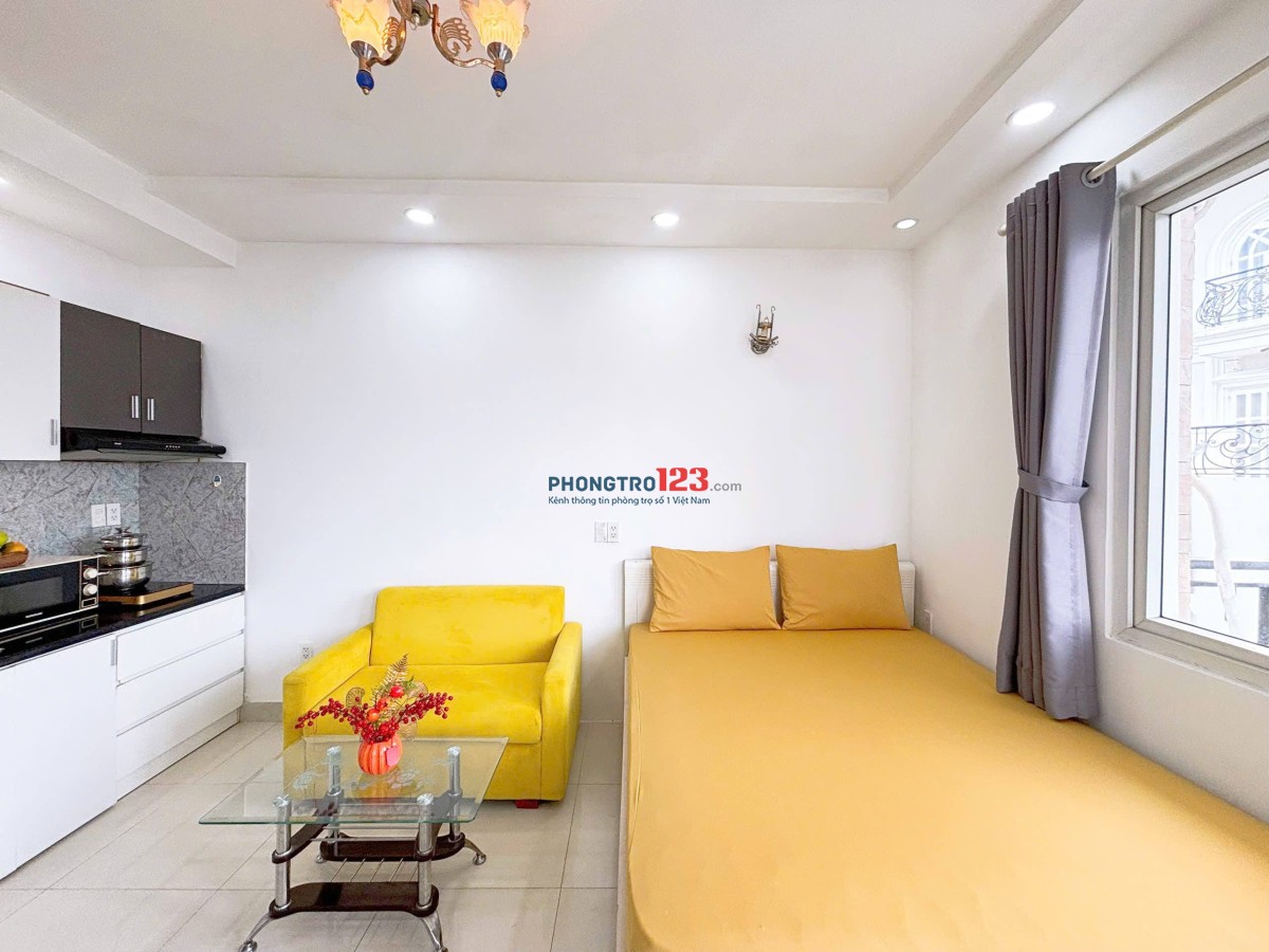 CĂN HỘ MINI CÓ BAN CÔNG 35m2, NỘI THẤT ĐẦY ĐỦ, THOÁNG MÁT, RỘNG RÃI