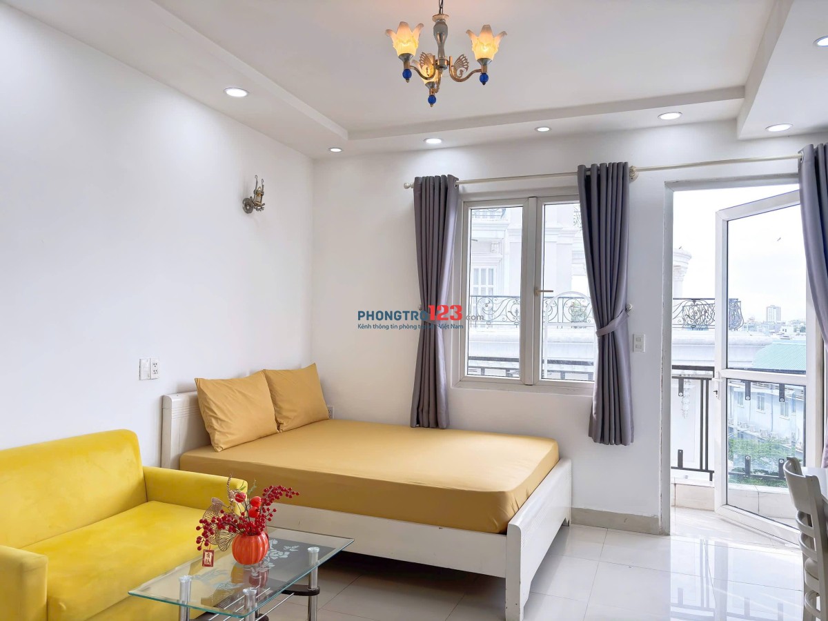 CĂN HỘ MINI CÓ BAN CÔNG 35m2, NỘI THẤT ĐẦY ĐỦ, THOÁNG MÁT, RỘNG RÃI