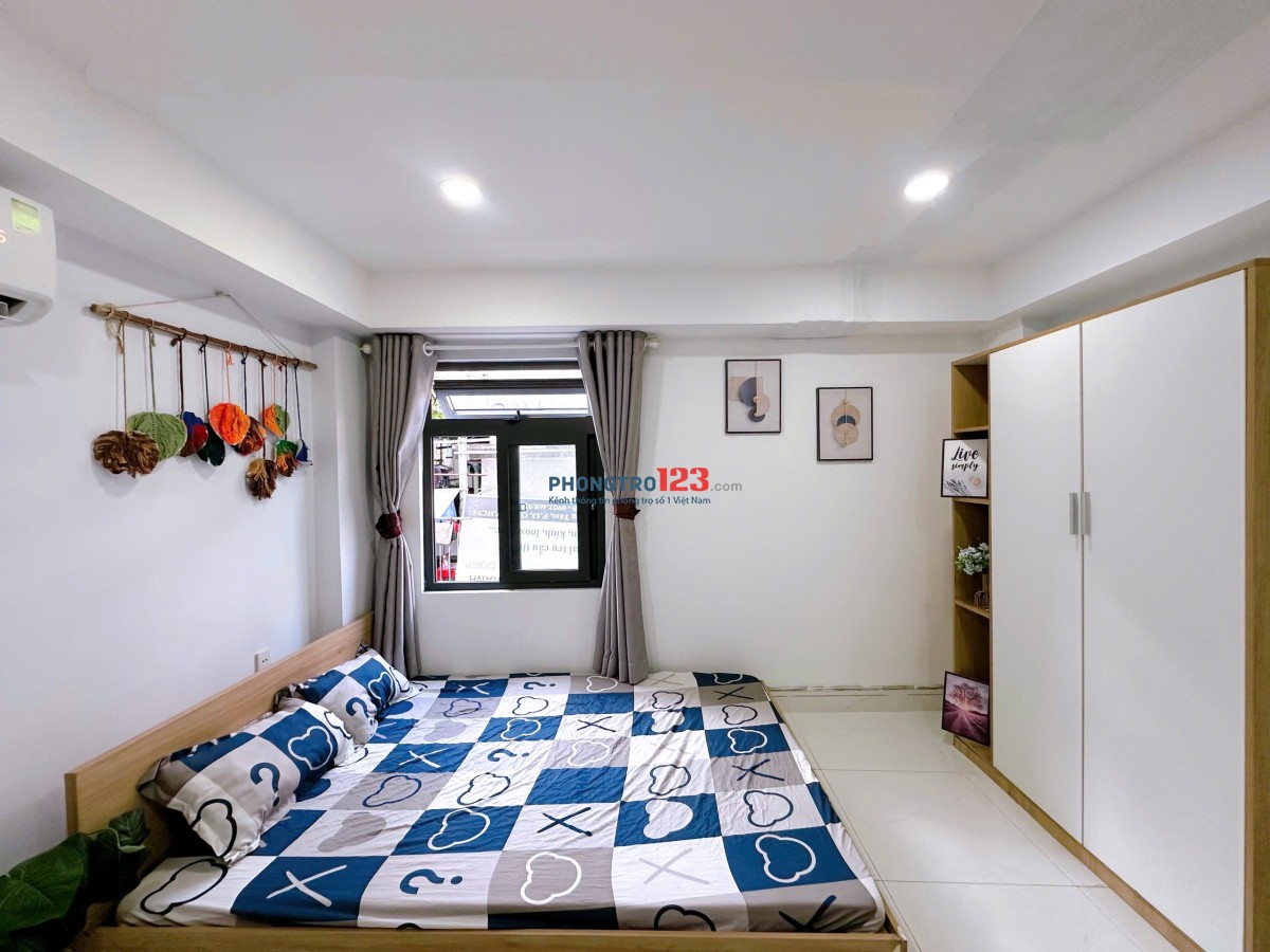 CHO THUÊ PHÒNG TRỌ SIÊU ĐẸP CỬA SỔ LỚN GIÁ RẺ GẦN CHỢ HOÀ HƯNG, VẠN HẠNH MALL, ĐẠI HỌC HUFLIT, GA SG