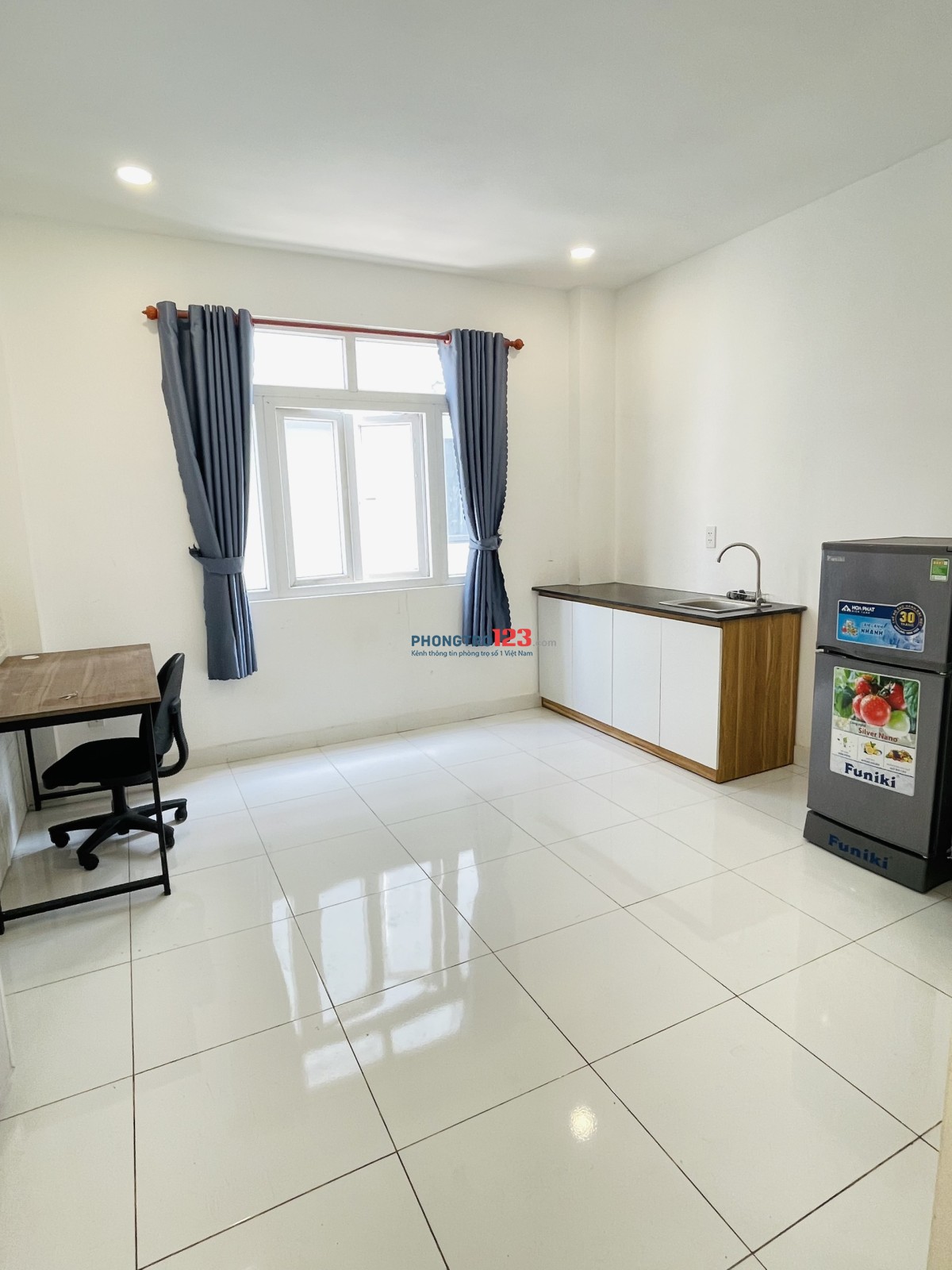 Cho thuê chdv Cát Lái 40m2 1pn 1pk full nt ở được ngay