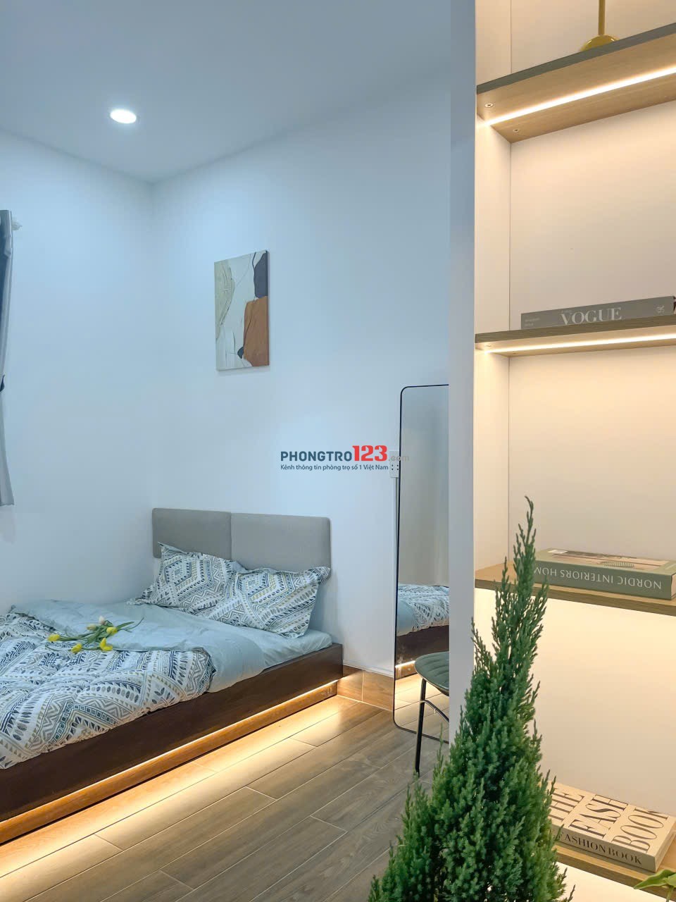 Căn hộ studio ban công máy giặt riêng full nội thất gần cv lê thị riêng ngã tư bảy hiên tân bình