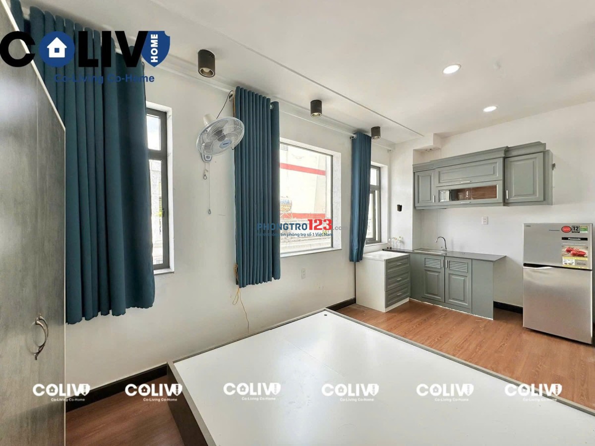 CHO THUÊ STUDIO CỬA SỔ TRỜI TRANG BỊ NỘI THẤT CƠ BẢN ( GẦN KHU VỰC SÔNG VÀM THUẬT )