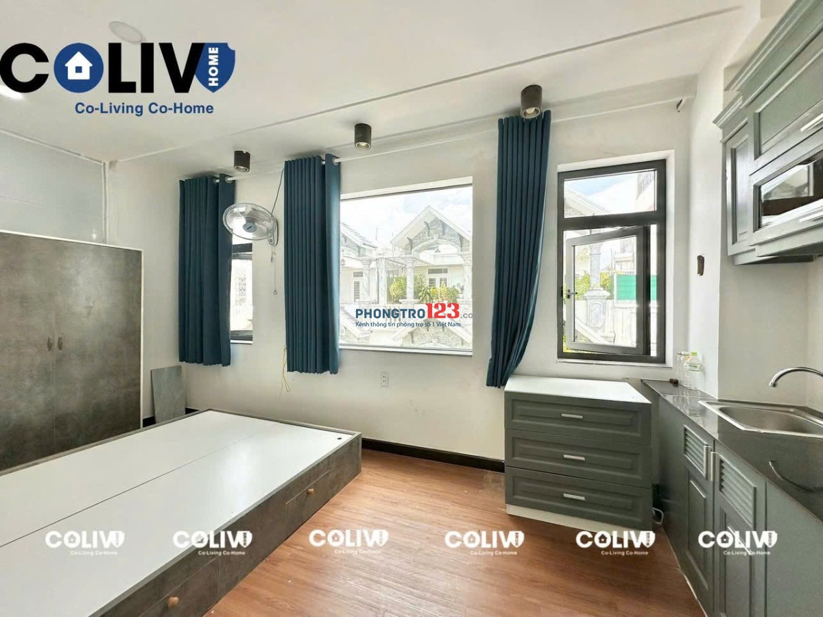 CHO THUÊ STUDIO CỬA SỔ TRỜI TRANG BỊ NỘI THẤT CƠ BẢN ( GẦN KHU VỰC SÔNG VÀM THUẬT )