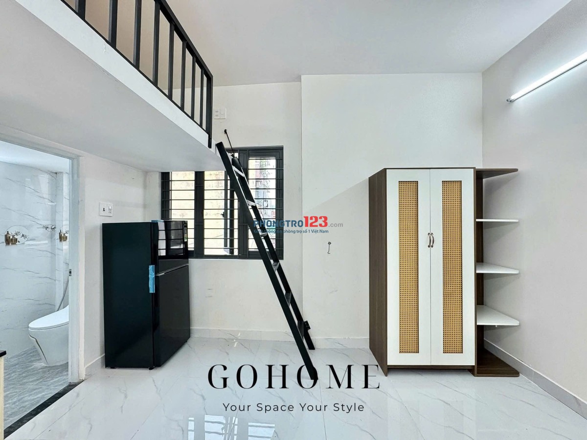  KHAI TRƯƠNG PHÒNG GÁC LỬNG MỚI 100% FULL NỘI THẤT ( GẦN CHỢ HẠNH THÔNG TÂY )