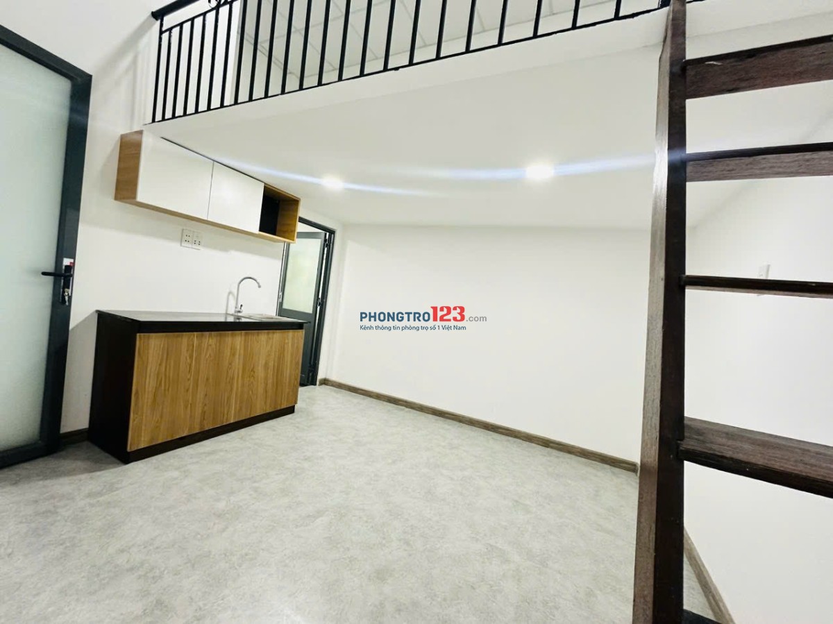 Phòng trọ giá mềm gác cao 2m ngay CVPM Quang Trung - sạch sẽ an ninh