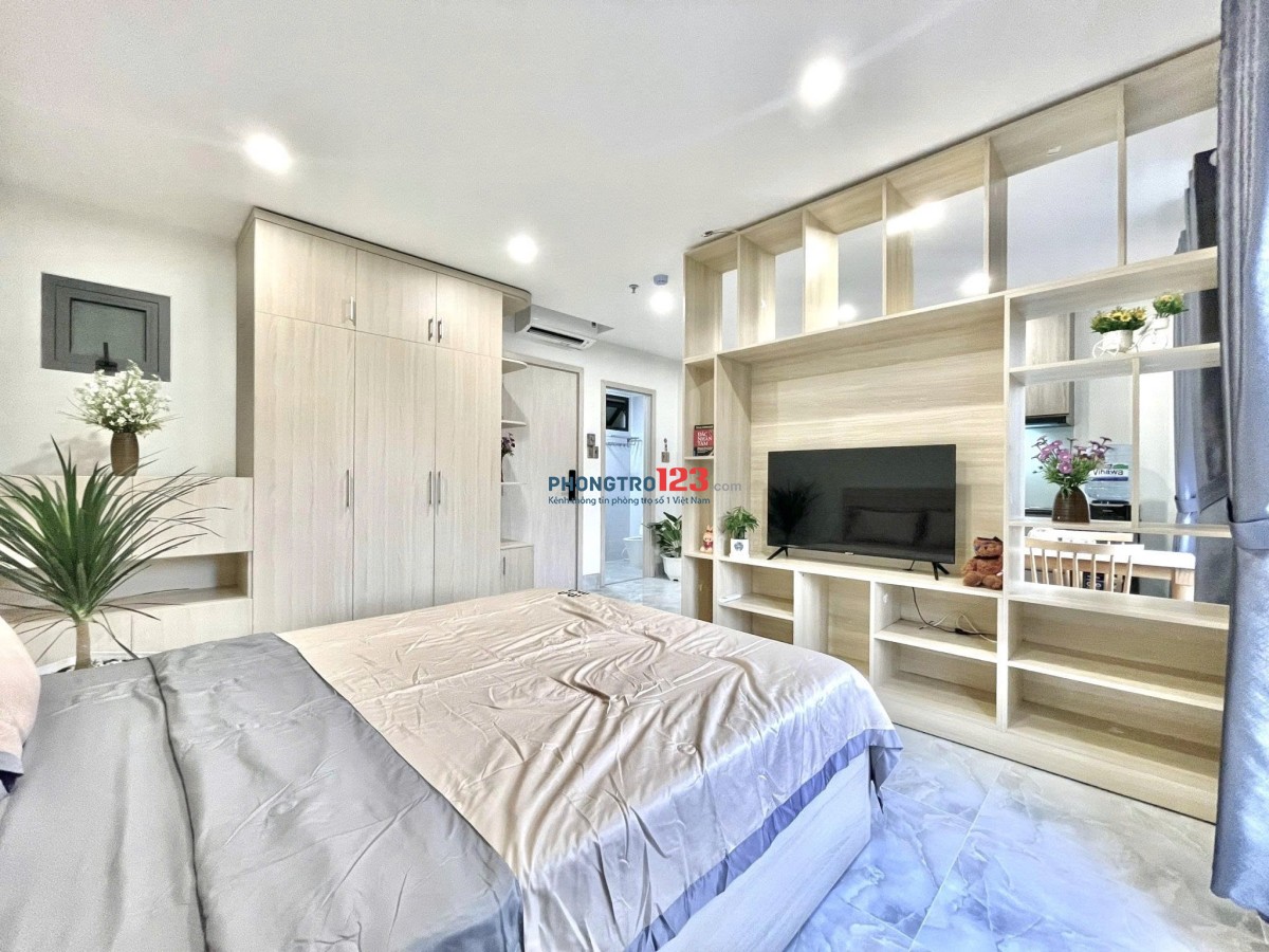 Căn hộ dịch vụ siu xinh xắn với chất nhà full nội thất