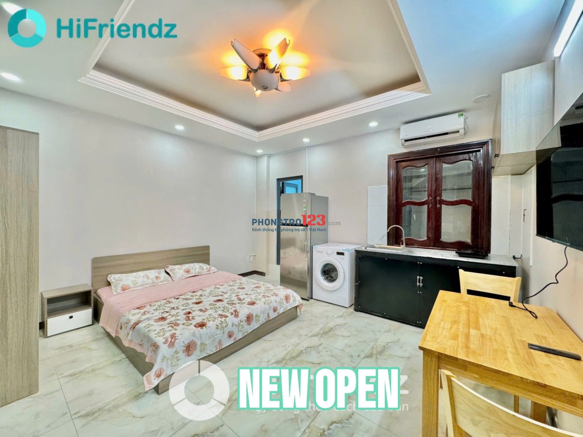 Studio full nội thất máy giặt riêng gần cv hoàng văn thụ sân bay ngã tư bảy hiên quận tân bình
