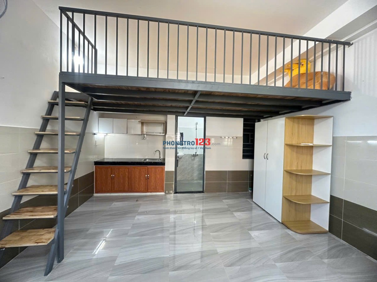 CHO THUÊ PHÒNG TRỌ CÓ GÁC FULL NỘI THẤT CỬA SỔ LỚN, 35M2