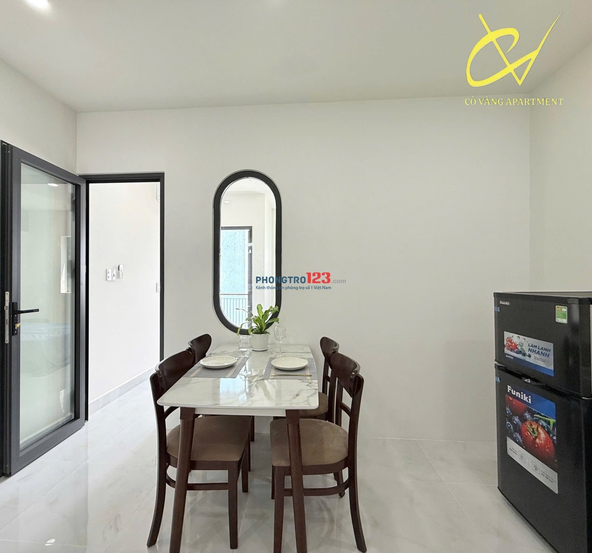 TRỐNG CĂN HỘ FULL NỘI THẤT BÌNH THẠNH - BAN CÔNG SIÊU THOÁNG - FULL NỘI THẤT