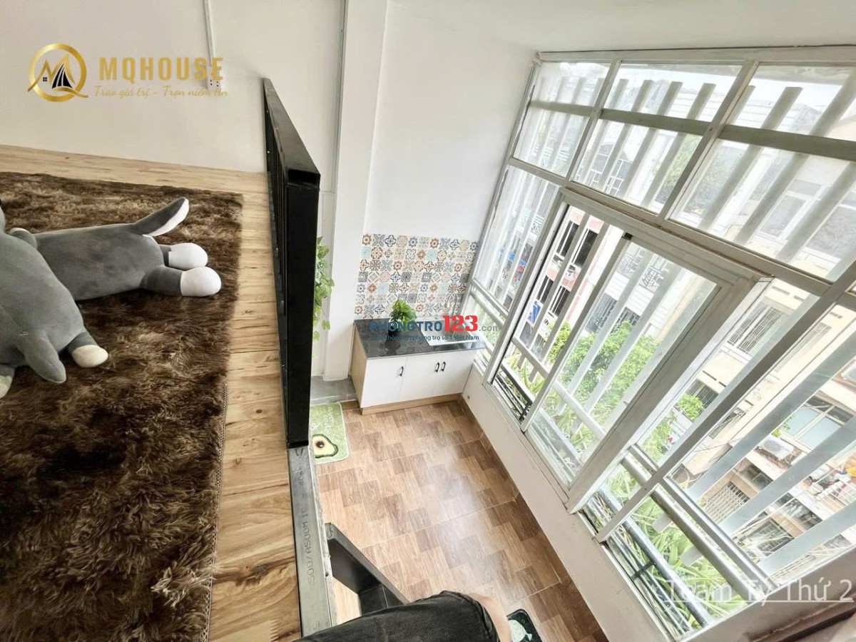 PHÒNG TRỌ MỚI GẦN CẦU VƯỢT HOÀNG HOA THÁM, SẴN MÁY LẠNH, KỆ BẾP