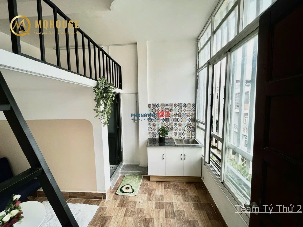 PHÒNG TRỌ MỚI GẦN CẦU VƯỢT HOÀNG HOA THÁM, SẴN MÁY LẠNH, KỆ BẾP