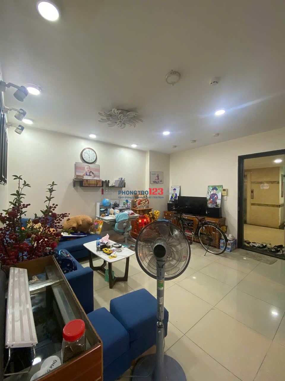 Chung cư Phú Thạnh, Nguyễn Sơn, TP: 50m2, 1p ngủ, nhà mới, 7tr