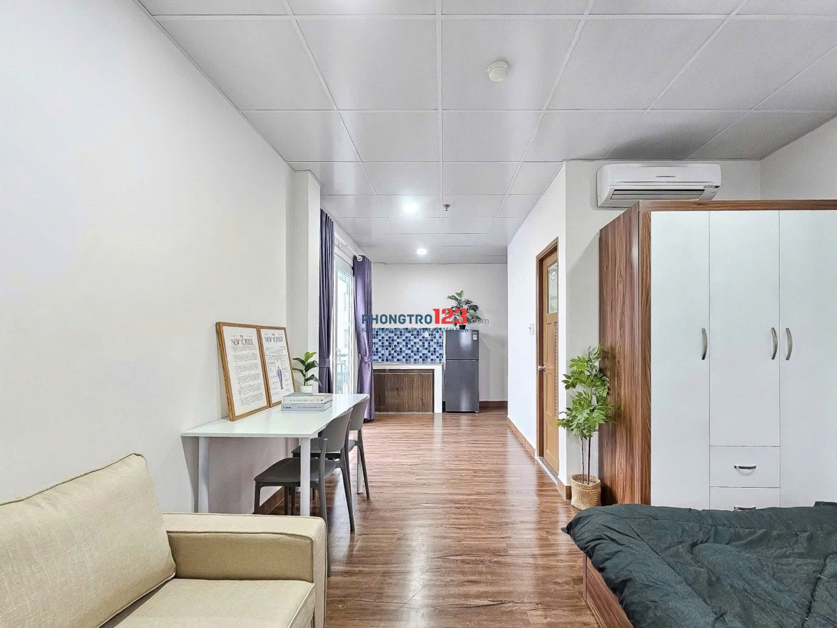 CHO THUE CĂN HỘ MINI full nội thất tại quận 7 Gần TDT,RMIT, LOTE…. BAN CÔNG